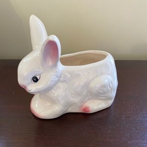 Cute ceramic bunny planter